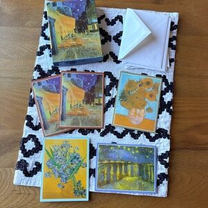 American Greetings FIVE Van Gogh Art Note Cards Greeting Cards